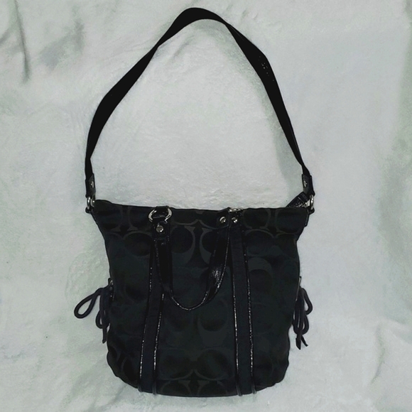 Coach Poppy Signature Tote Bag Purse - Picture 3 of 16